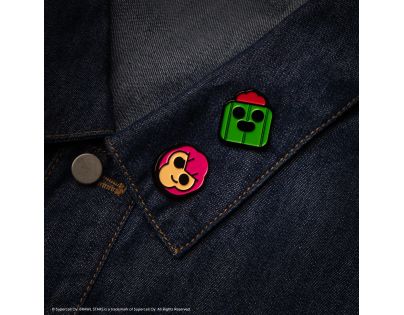 Cinereplicas Brawl Stars set pinů (Colt & Spike)
