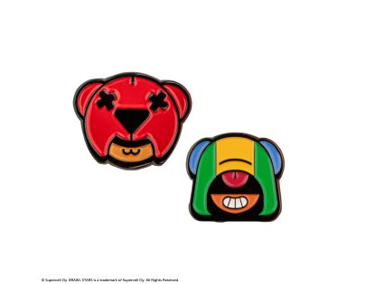Cinereplicas Brawl Stars set pinů (Nita & Leon)