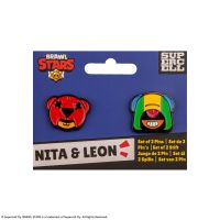 Cinereplicas Brawl Stars set pinů (Nita & Leon) 3