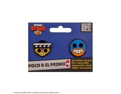 Cinereplicas Brawl Stars set pinů (Poco & El Primo)