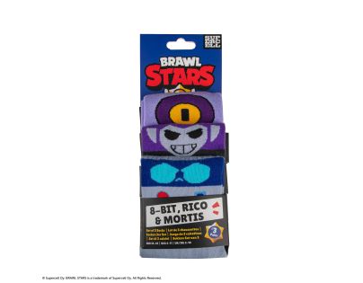 Cinereplicas Brawl Stars set ponožek (8-Bit, Rico & Mortis)