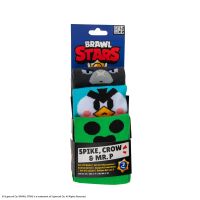 Cinereplicas Brawl Stars set ponožek (Spike, Crow & Mr. P)