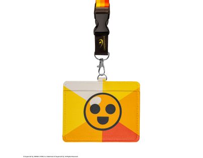 Cinereplicas Brawl Stars šňůrka na krk s pouzdrem na kartu Starr Drop