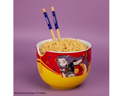 Cinereplicas K-pop Demon Hunters ramen miska s hůlkami Mira Spice Queen