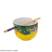Cinereplicas K-pop Demon Hunters ramen miska s hůlkami Zoey Hamburger 2
