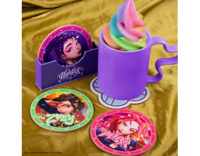 Cinereplicas K-pop Demon Hunters set 4 podtácků Huntrix