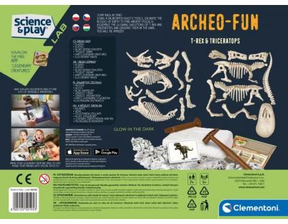 Clementoni Archeo-Fun T-rex a Triceratops