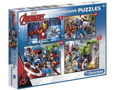 Clementoni Avengers Puzzle Progressive 4 v 1
