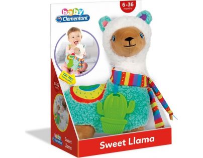 Clementoni Baby Lama plyšová se zvukem