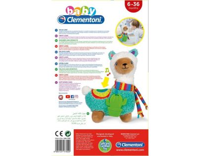 Clementoni Baby Lama plyšová se zvukem