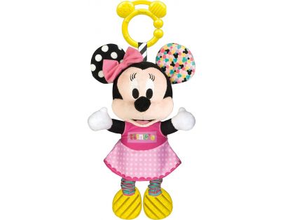 Clementoni Baby Minnie plyšová se zvuky a úchytem 25cm