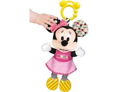 Clementoni Baby Minnie plyšová se zvuky a úchytem 25cm