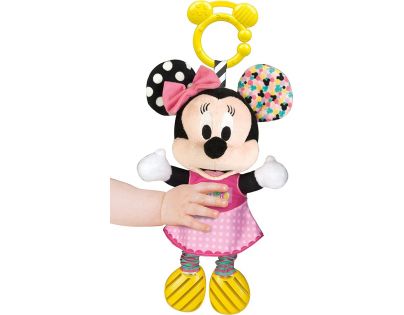 Clementoni Baby Minnie plyšová se zvuky a úchytem 25cm