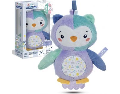 Clementoni Baby Plyšová sova se světlem