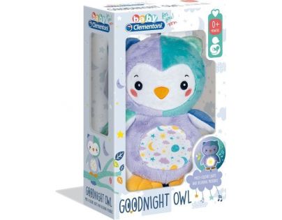 Clementoni Baby Plyšová sova se světlem