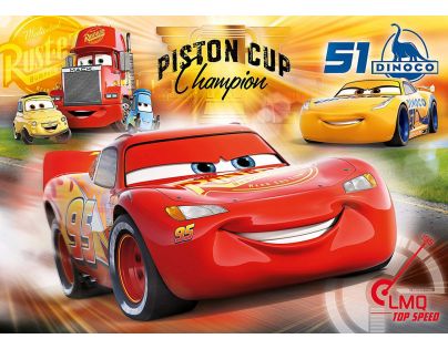 Clementoni Cars Puzzle Supercolor 104 dílků