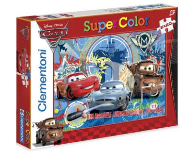 Clementoni Cars Puzzle Supercolor 2x20d