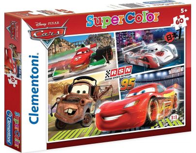 Clementoni Cars Supercolor Auta RSN Puzzle 60 dílků