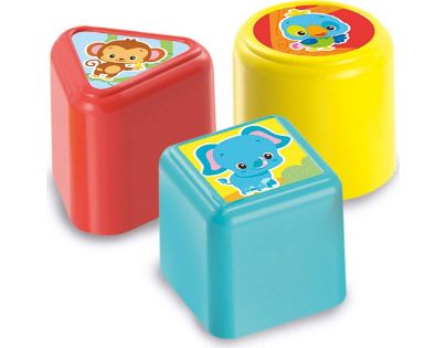 Clementoni Clemmy baby Veselý hrací stolek s kostkami a zvířátky