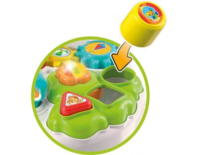 Clementoni Clemmy baby Veselý hrací stolek s kostkami a zvířátky
