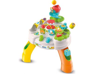 Clementoni Clemmy baby Veselý hrací stolek s kostkami a zvířátky