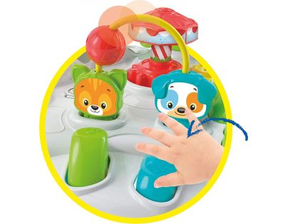 Clementoni Clemmy baby Veselý hrací stolek s kostkami a zvířátky