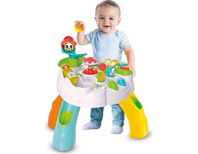 Clementoni Clemmy baby Veselý hrací stolek s kostkami a zvířátky