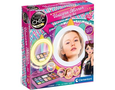Clementoni Crazy chic kosmetické zrcátko Jednorožec
