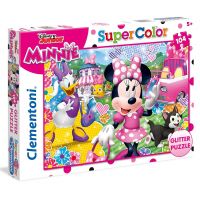 Clementoni Disney Minnie Puzzle Supercolor Glitter 104 dílků 2