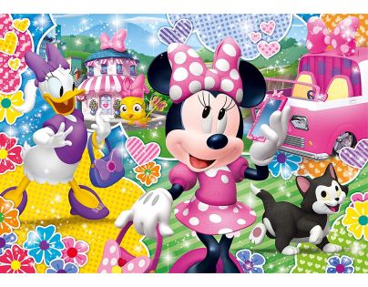 Clementoni Disney Minnie Puzzle Supercolor Glitter 104 dílků