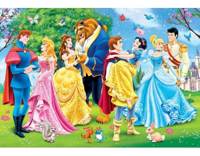 Clementoni Disney Princes Supercolor Princezny Puzzle 2 x 20 dílků