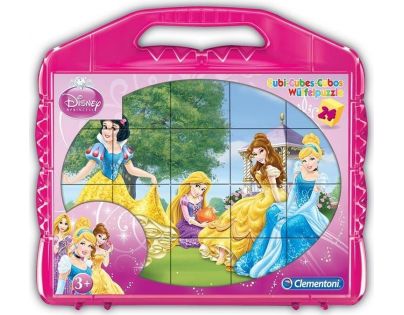 Clementoni Disney Princess Kostky v kufříku 24 kostek