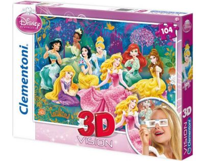 Clementoni Disney Princess Puzzle 3D Vision 104 d