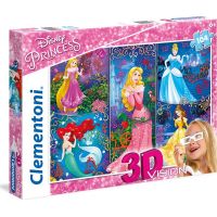 Clementoni Disney Princess Puzzle 3D Vision 104 dílků 2