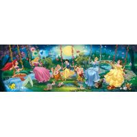 Clementoni Disney Puzzle Panorama Princezny na houpačkách 1000d 2