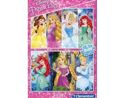 Clementoni Disney Princess Puzzle Princezny 2 x 20 dílků