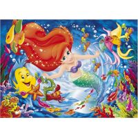 Clementoni Disney Princess Puzzle Supercolor Malá mořská víla 104 dílků 2