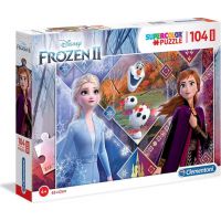 Clementoni Puzzle maxi Disney Elsa, Anna a Olaf 104 dílků 2