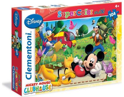 Clementoni Disney Supercolor Mickey Mouse Puzzle Maxi 104 dílků