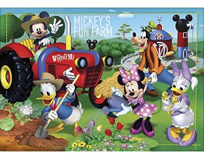 Clementoni Disney Supercolor Mickeys Fun Farm Puzzle 104 dílků