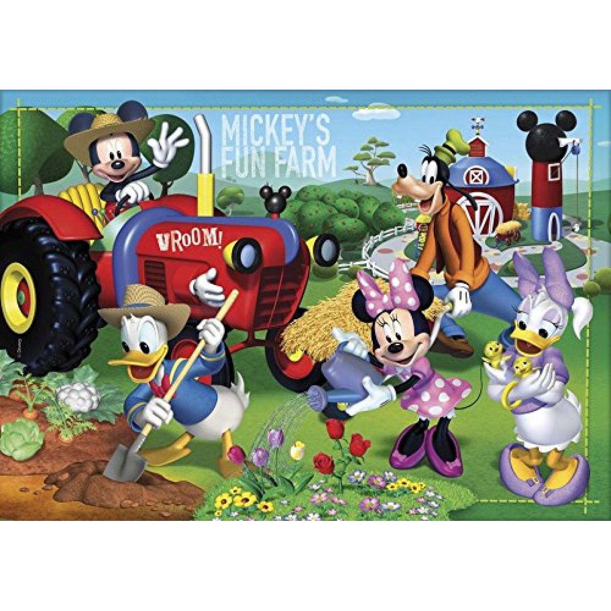Clementoni Disney Supercolor Mickeys Fun Farm Puzzle Maxi 24 dílků ...