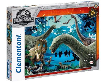 Clementoni Jurský svět Puzzle Supercolor Setkání 104 dílků