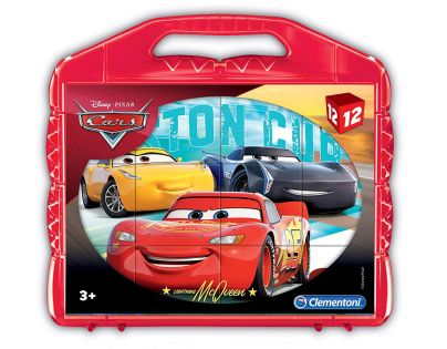 Clementoni Kostky Kufřík 12 kostek Cars