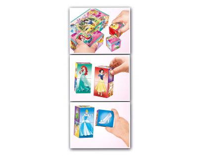 Clementoni Kostky Multi Play 12 kostek Princezny