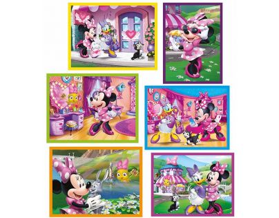Clementoni Kostky v kufříku Minnie 12 kostek - Poškozený obal 
