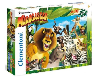 Clementoni Madagascar Supercolor Puzzle Maxi 104 dílků