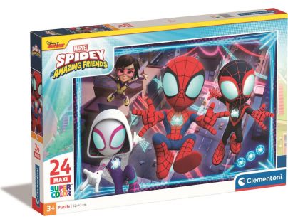 Clementoni Maxi Puzzle 24 dílků Spidey a jeho úžasní přátelé