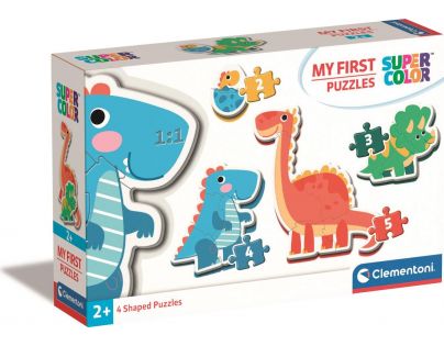 Clementoni Moje první puzzle 2, 3, 4 a 5 dílků Dinosauři