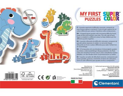 Clementoni Moje první puzzle 2, 3, 4 a 5 dílků Dinosauři