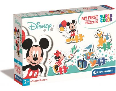 Clementoni Moje první puzzle 3, 6, 9 a 12 dílků Mickey Mouse